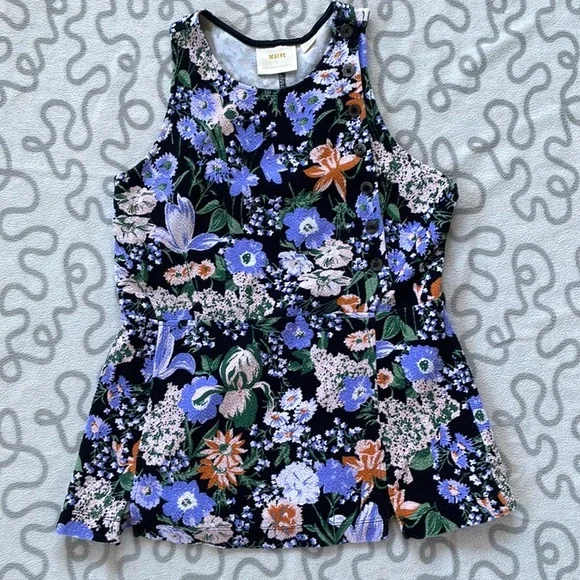 Anthropologie Maeve Floral Brenner Top - Picture 1 of 7
